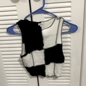 Garage Brand Checkered Crop Top
